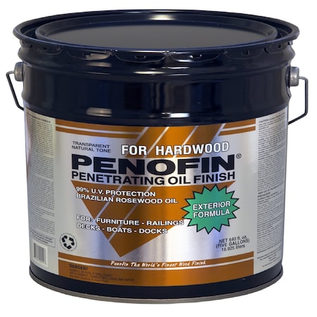 Penofin Penofin Transparent Hardwood Oil-Based Penetrating Hardwood Stain 5 gal F3XHW5G